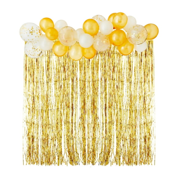 Gold/White Balloon Garland and Fringe Kit, 34 Pieces, by Way To Celebrate