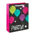 thumbnail image 1 of Chalk Balloons Print Birthday Paper Gift Bag, 14.5" x 18", by Way To Celebrate, 1 of 6