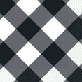 thumbnail image 1 of Way to Celebrate! Black Buffalo Plaid Paper Luncheon Napkins, 6.5in, 20ct, 1 of 3
