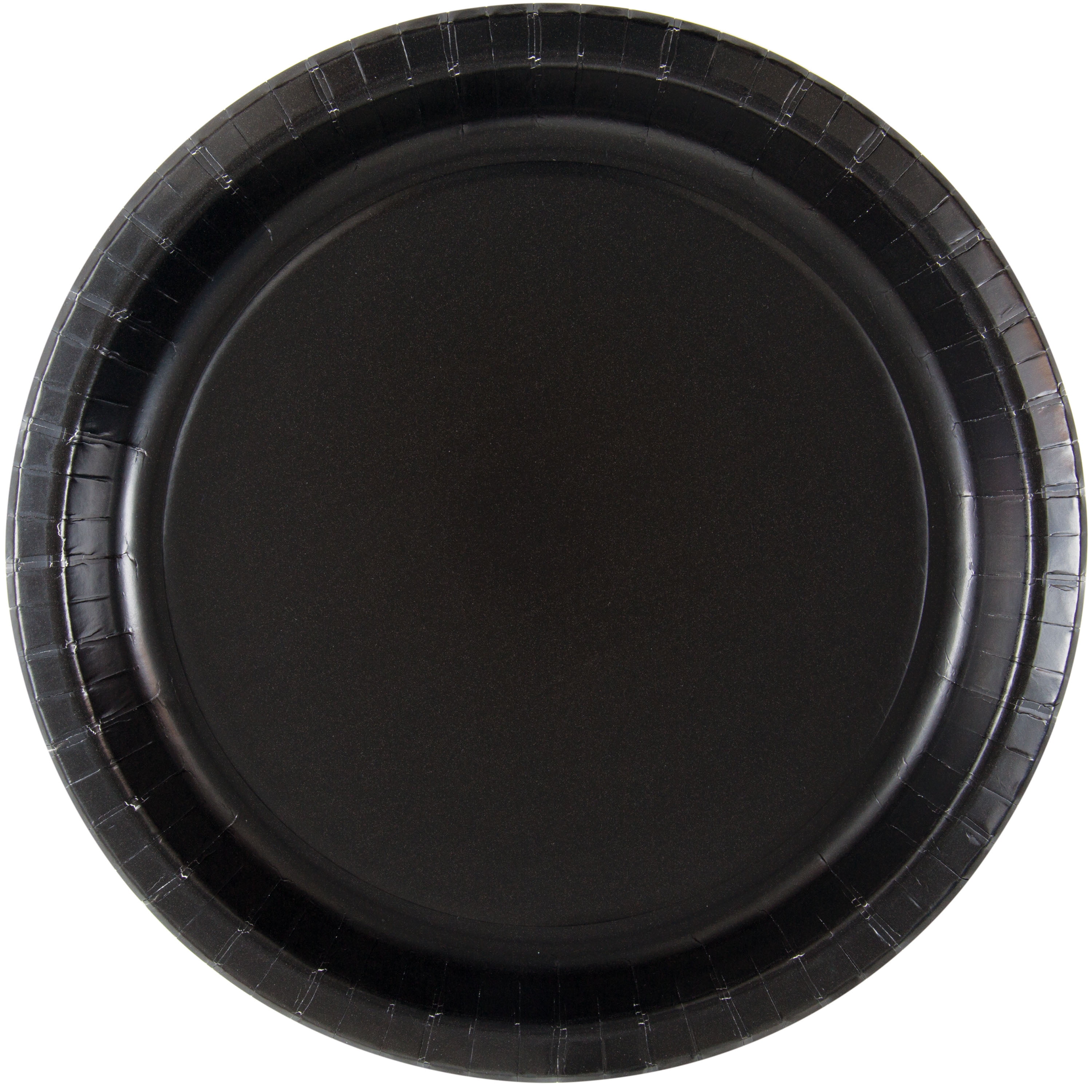 Disposable Paper Plates, 11.5", Black, 10 Count, by Way To Celebrate