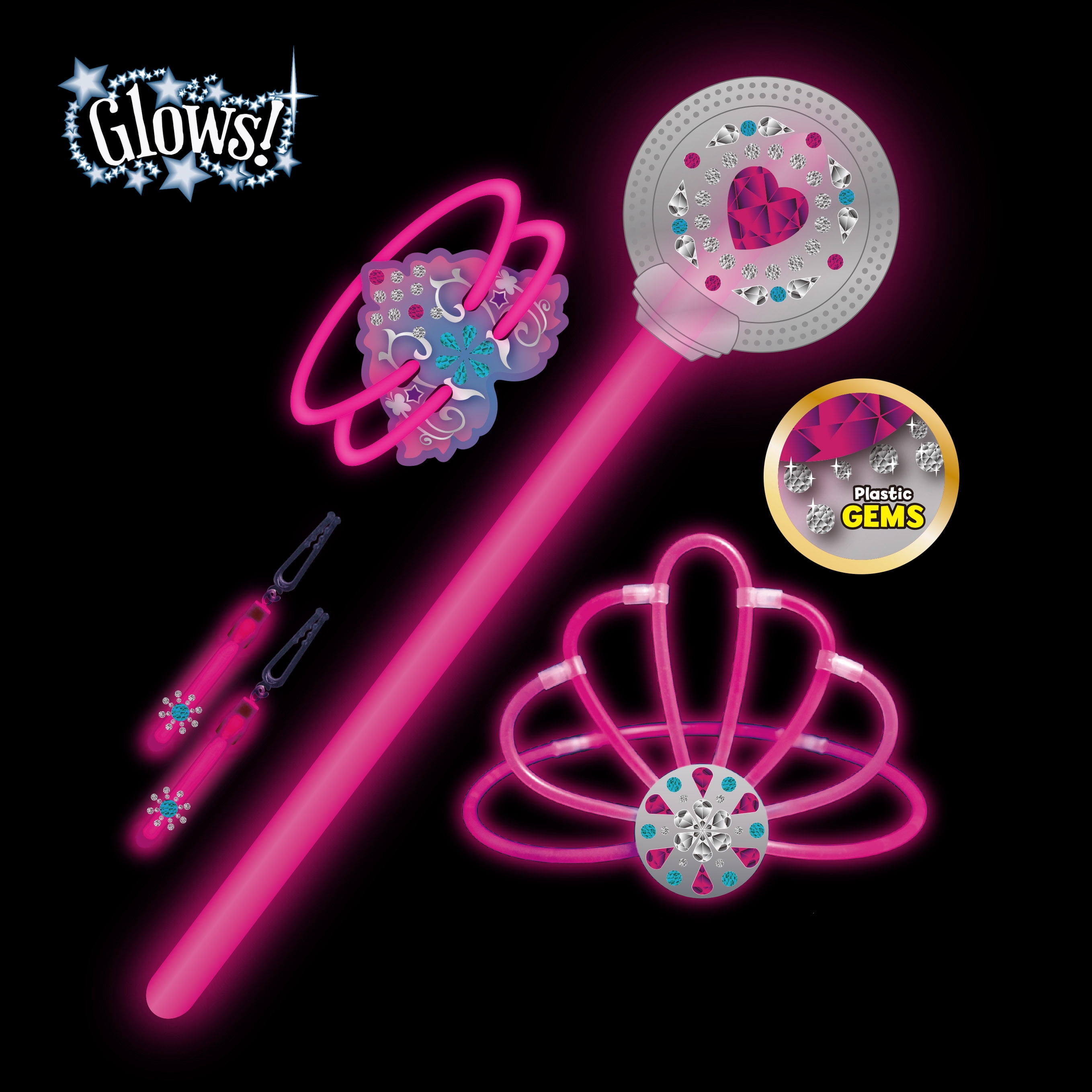 Pink Bling Glow Set, 25 Pieces, by Way To Celebrate