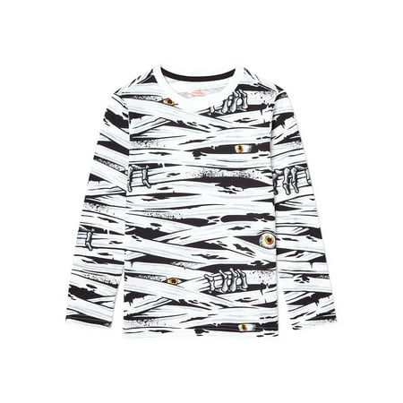 Way to Celebrate Boys Halloween Long Sleeve T-Shirt, Sizes 4-18