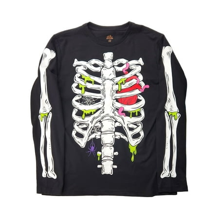 Way to Celebrate Boys Halloween Long Sleeve T-Shirt, Sizes 4-18