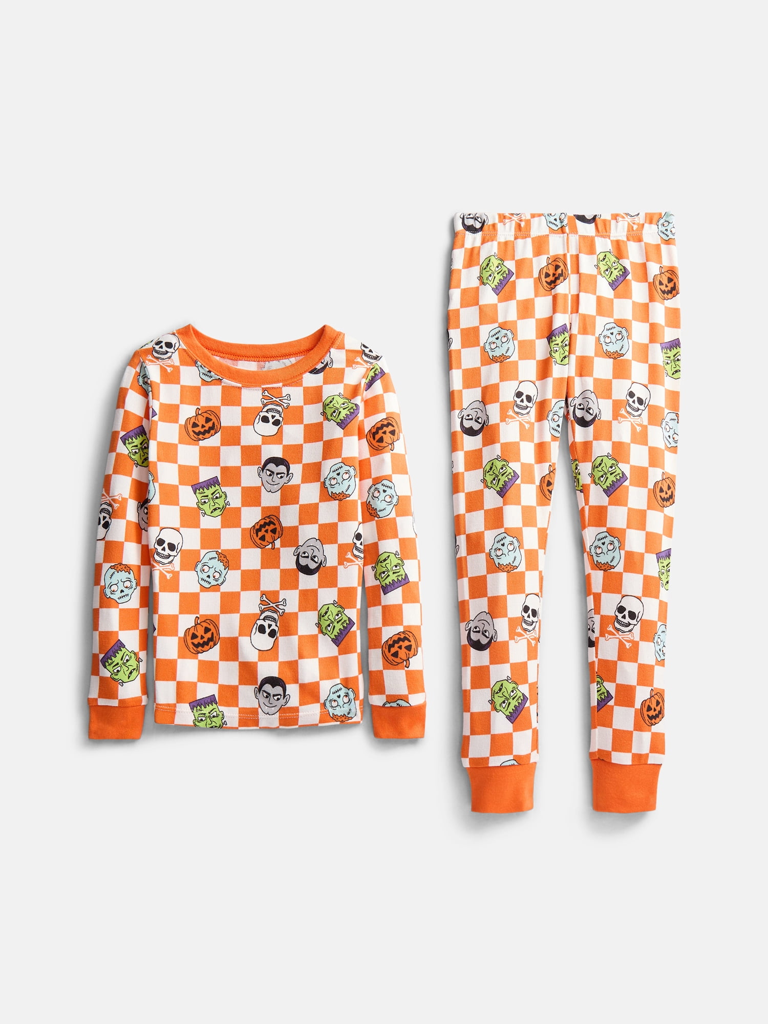 Halloween Boys' Tight Fit Long Sleeve Top and Pants Pajama Set from Way to Celebrate, 2-Piece, Sizes 4-10