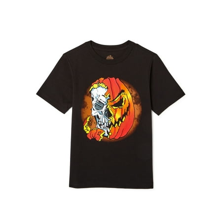 Way to Celebrate Boys Halloween Short Sleeve T-Shirt, Sizes 4-18 & Husky