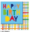 Way to Celebrate! Bright Birthday Paper Luncheon Napkins, 6.5in, 20ct