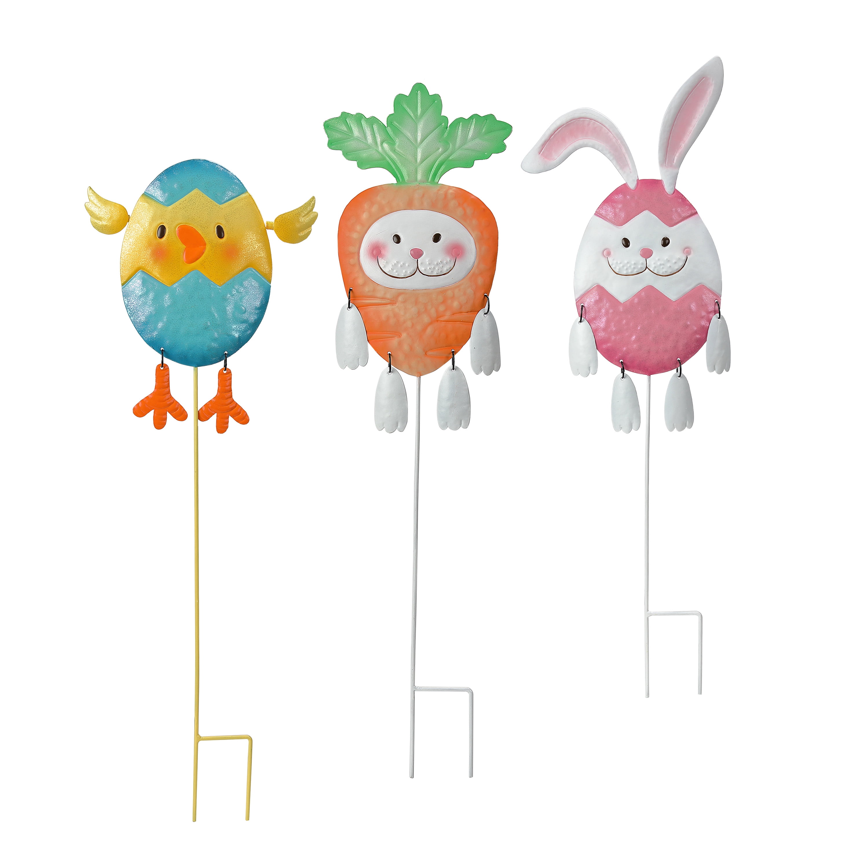 Way to Celebrate Character Metal Easter Garden Stake ASTM