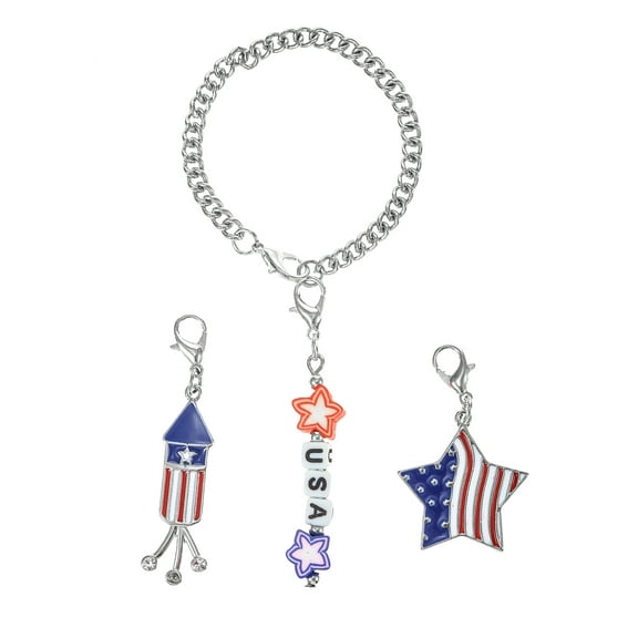Way to Celebrate Charm Set, Fireworks Theme, Multicolored, 3 Charms