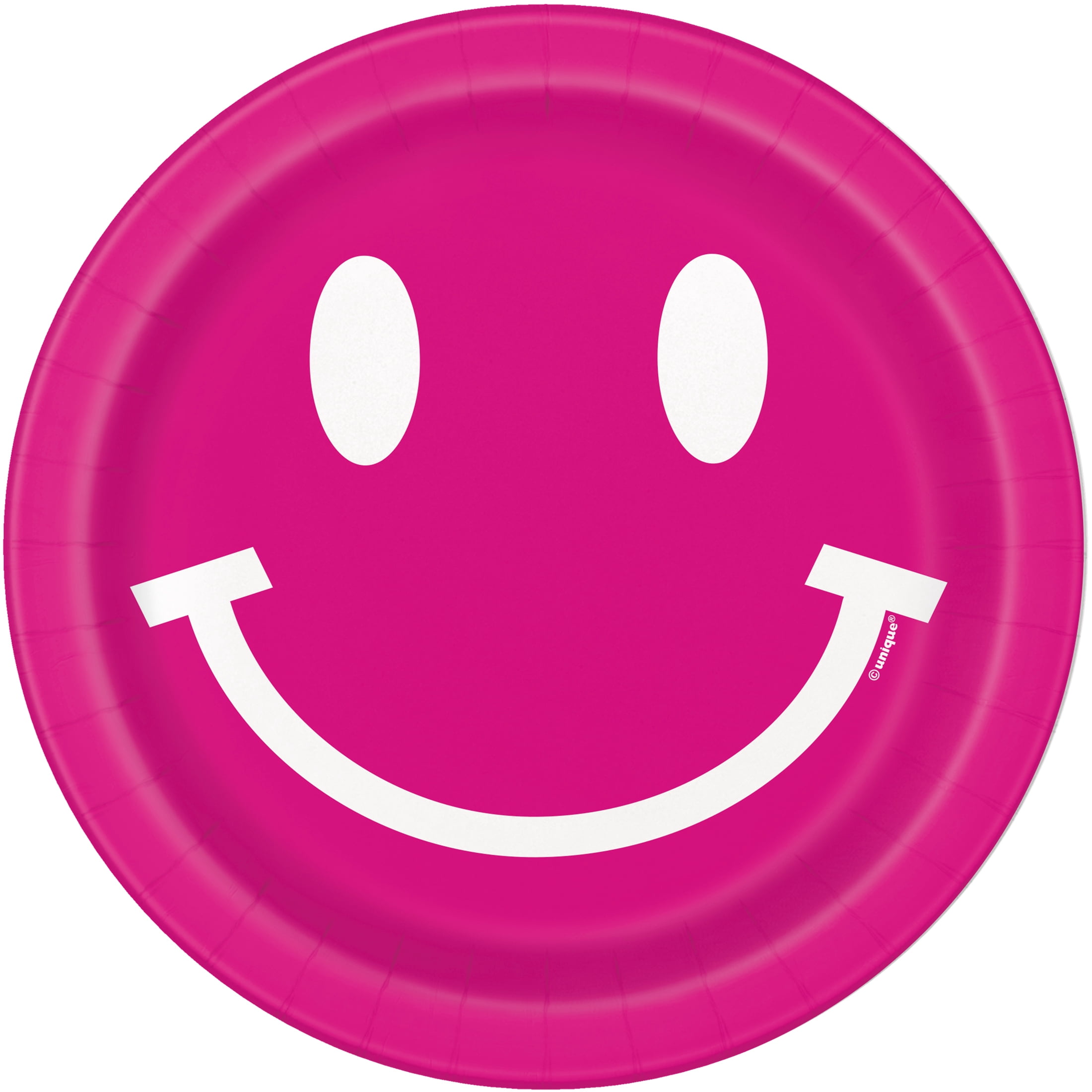 Cheerful Disposable Paper Plates, 7", Pink, 10 Pieces, by Way To Celebrate