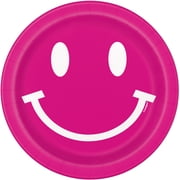 Cheerful Disposable Paper Plates, 7", Pink, 10 Pieces, by Way To Celebrate