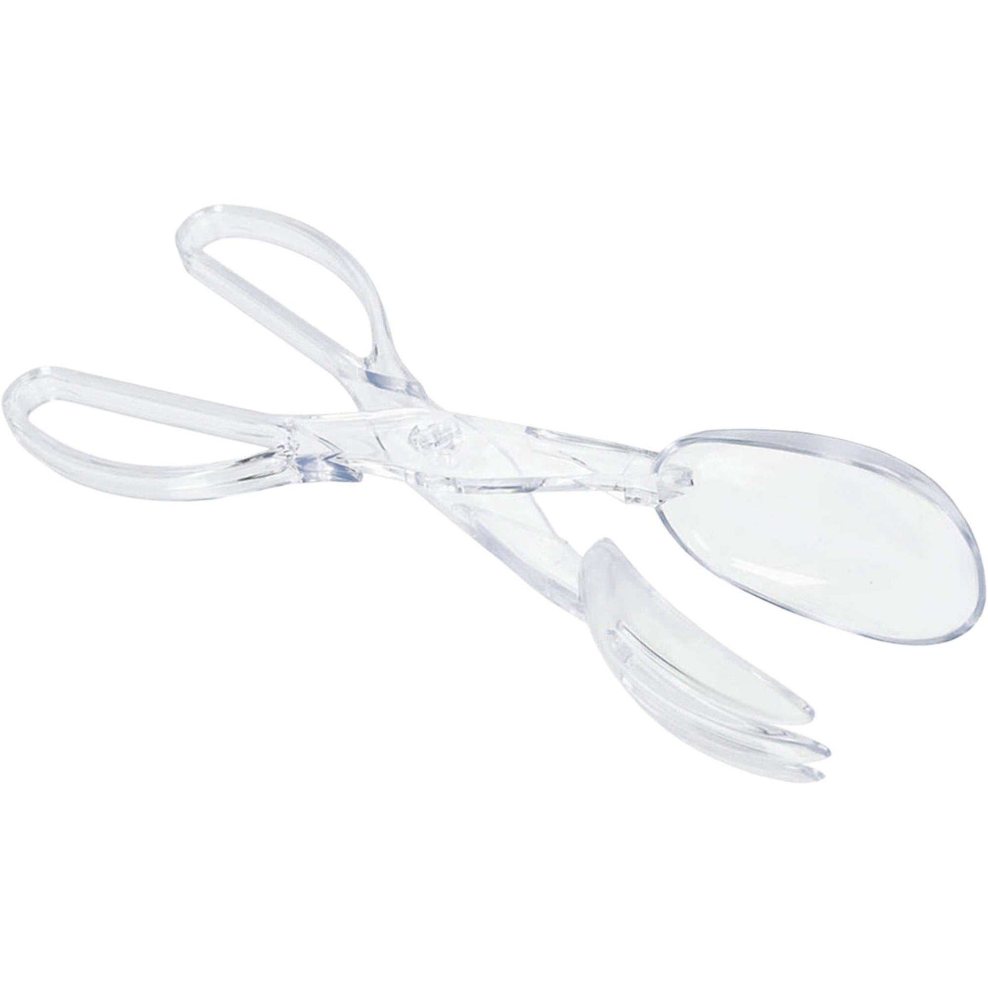 Clear Small Serving Tongs (2 Count)