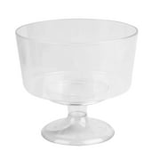 Way to Celebrate Clear Truffle Bowl-Elegant 7-inch Wide Dessert and Candy Serving Bowl, Plastic