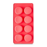 1 Count, 4 x 8 IN, 8-Cavity, Daisy Shape, Silicone Chocolate, Candy and Baking Mold, by Way To Celebrate