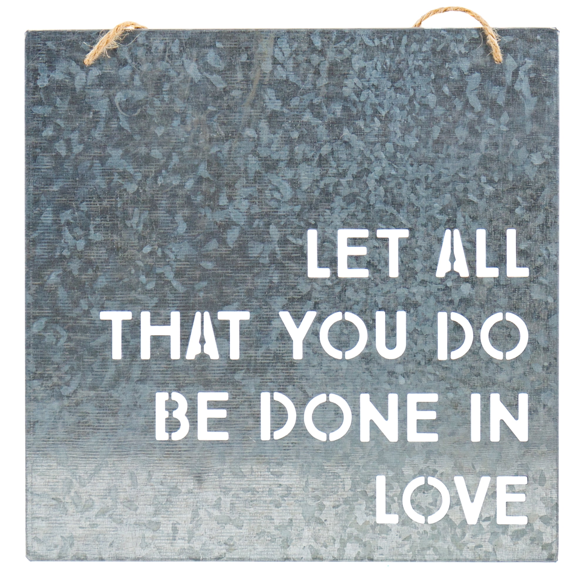 Way to Celebrate! “Done In Love Square Metal Sign