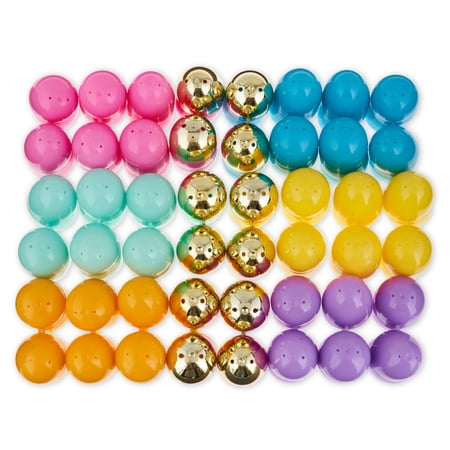 Way to Celebrate Easter 40 MM Bright and Pastel Fillable Plastic Easter Eggs, 144 Count