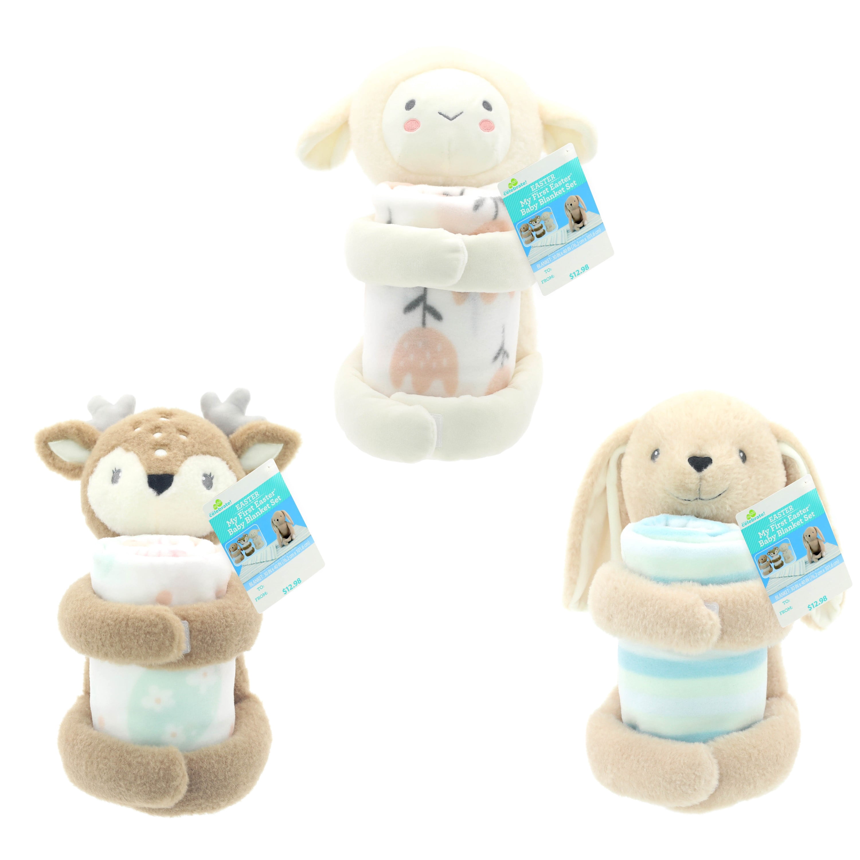 "Way to Celebrate! Easter Baby Plush Toy with Blanket"