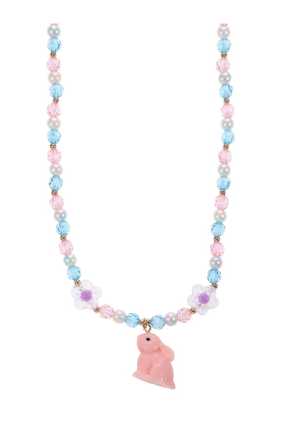 Easter Beaded Bunny Necklace