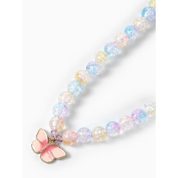 Way to Celebrate Easter Beaded Butterfly Necklace