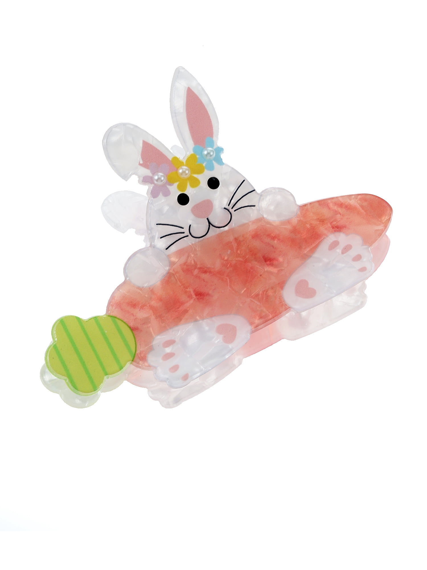Way to Celebrate Easter Bunny and Carrot Claw Clip, 1 Piece