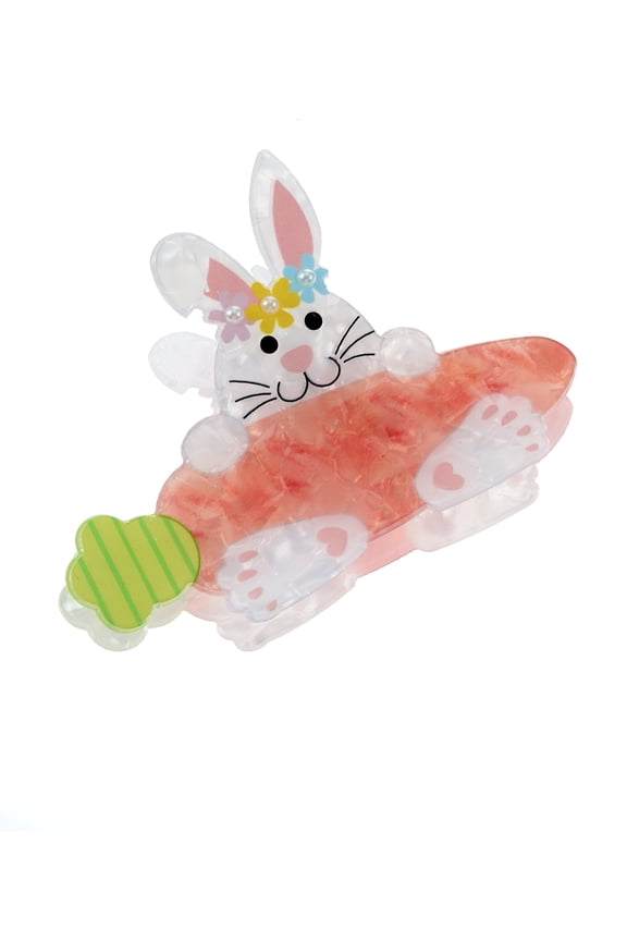 Easter Bunny and Carrot Claw Clip, 1 Piece
