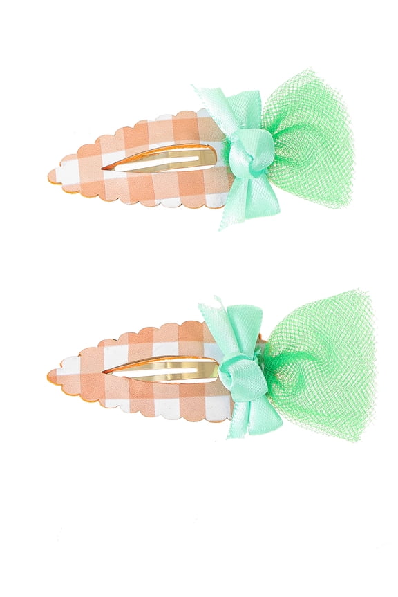 Easter Carrots Hair Clips, 1 Pair