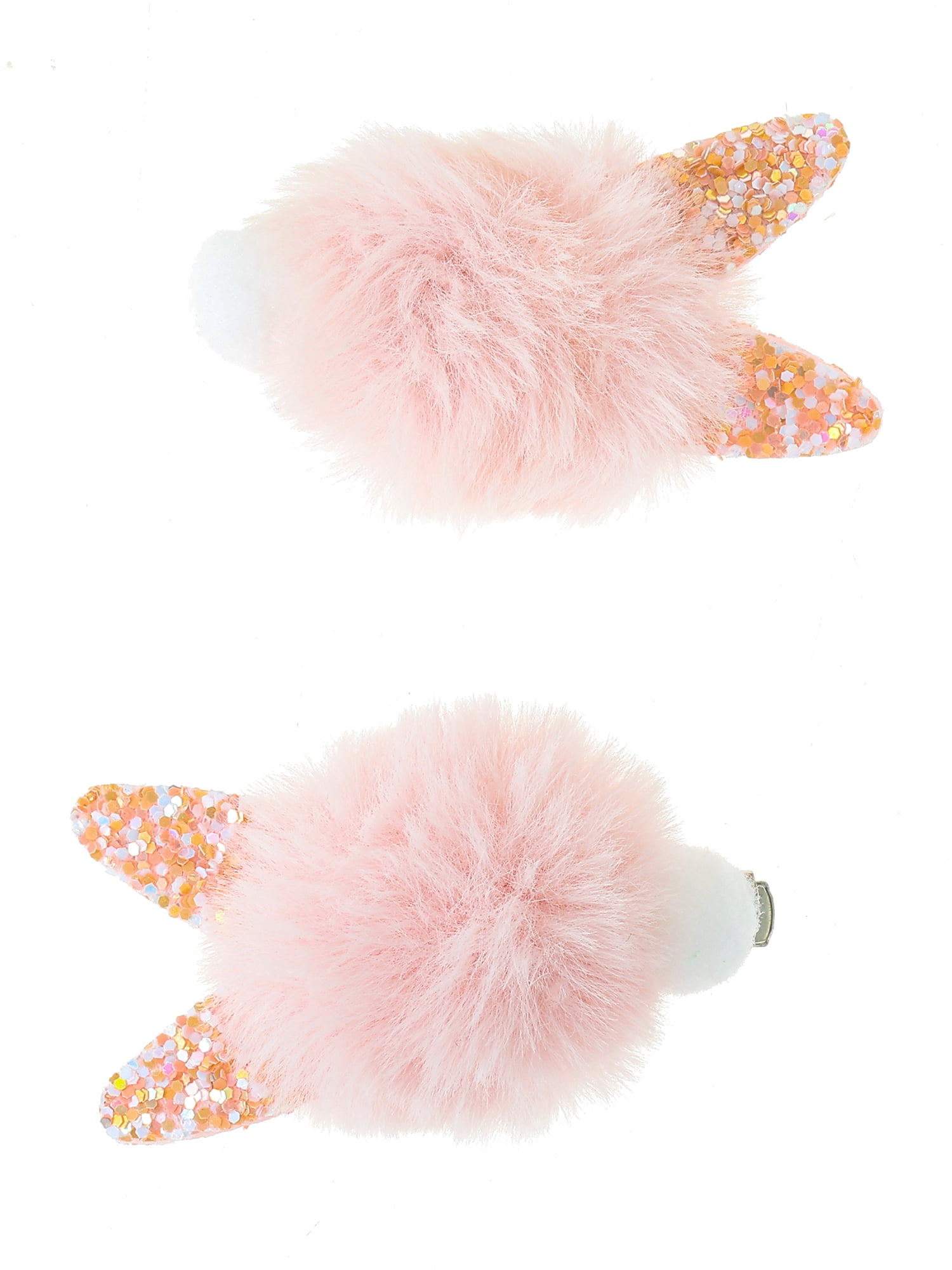 Way to Celebrate Easter Puff Bunny Hair Clips, 2 Pieces