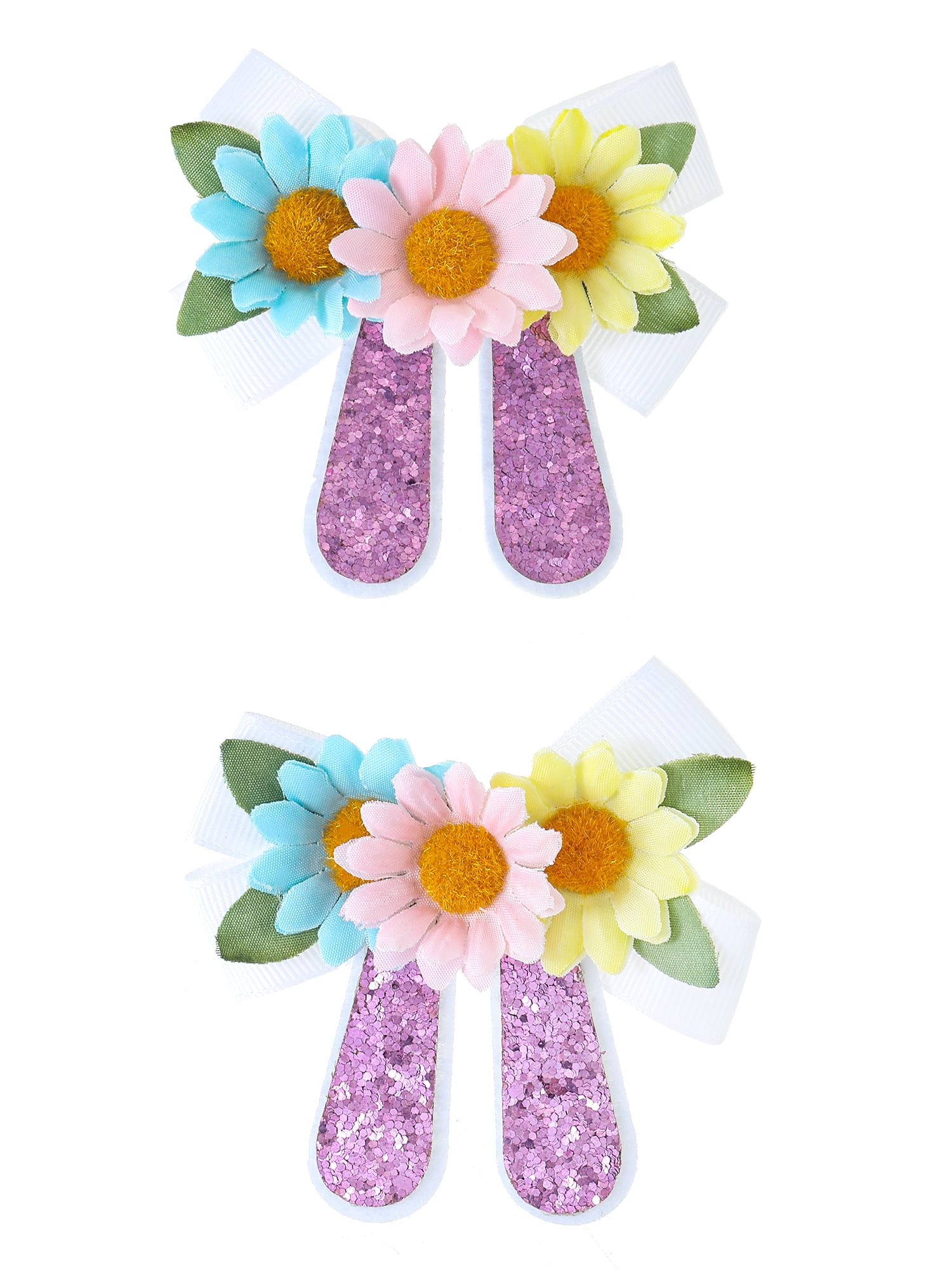 Way to Celebrate Easter Flower Hair Clips, 2 Pieces
