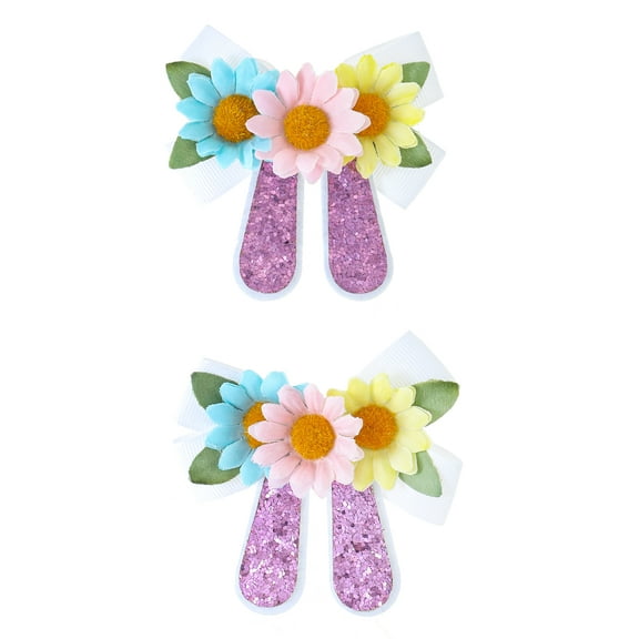 Way to Celebrate Easter Flower Hair Clips, 2 Pieces
