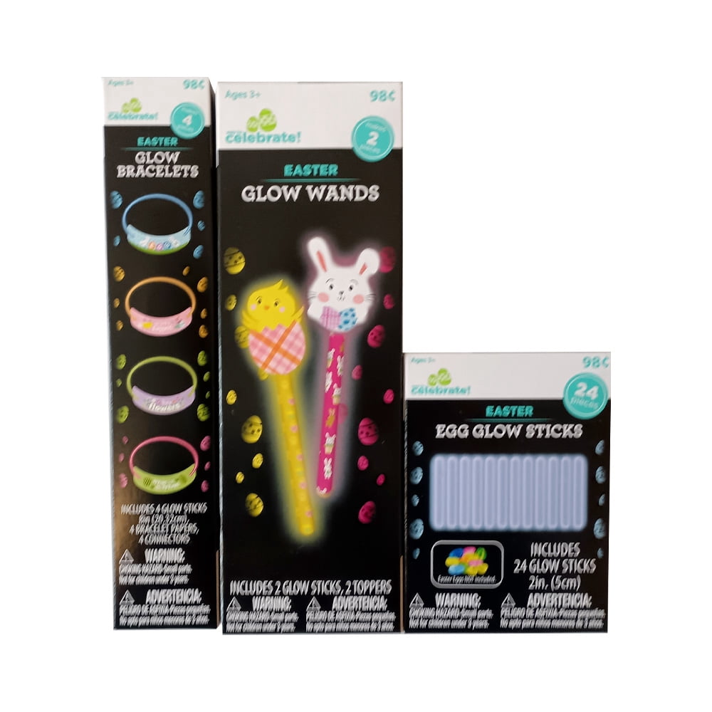 Way to Celebrate Easter Glow Asmt!Multicolor Sticks Decorate for Easter!Material Sticks!