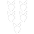 thumbnail image 1 of Way to Celebrate Easter Plush Bunny Ear Headband Set, White, 5 Pieces, 1 of 4