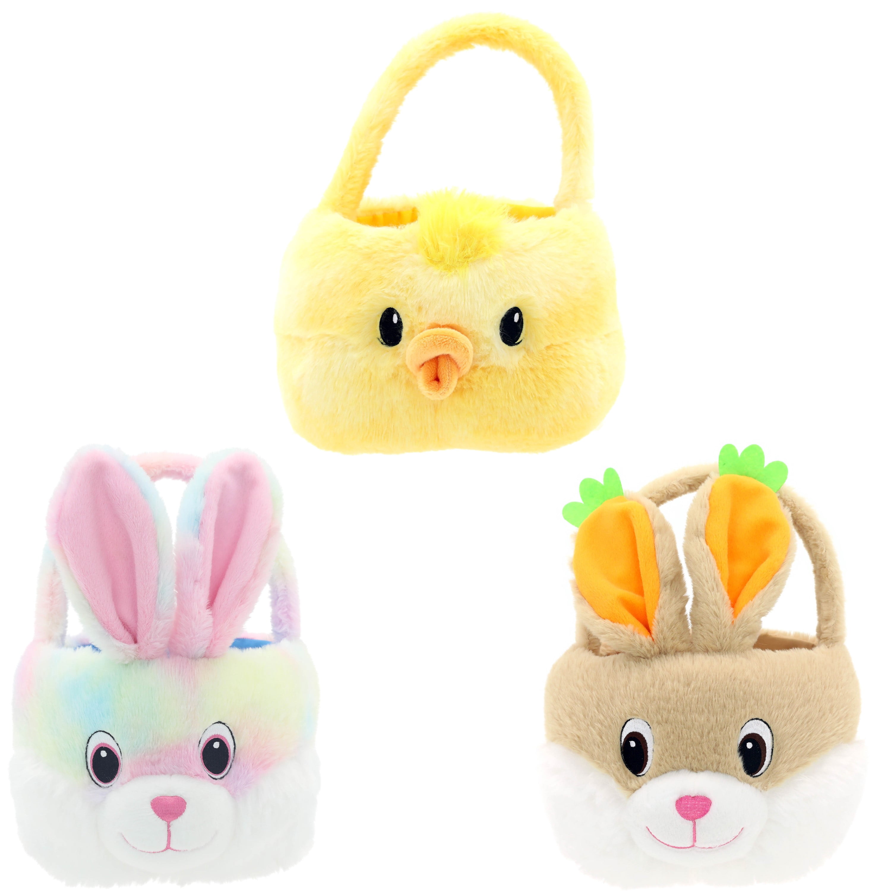 "Way to Celebrate! Easter Plush Chubby Cheek Easter Basket"