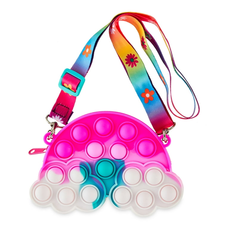 Way to Celebrate Easter Rainbow Color Pop Fidget Bag Basket Stuffer Novelty 2 in 1 Bag and Toy Walmart