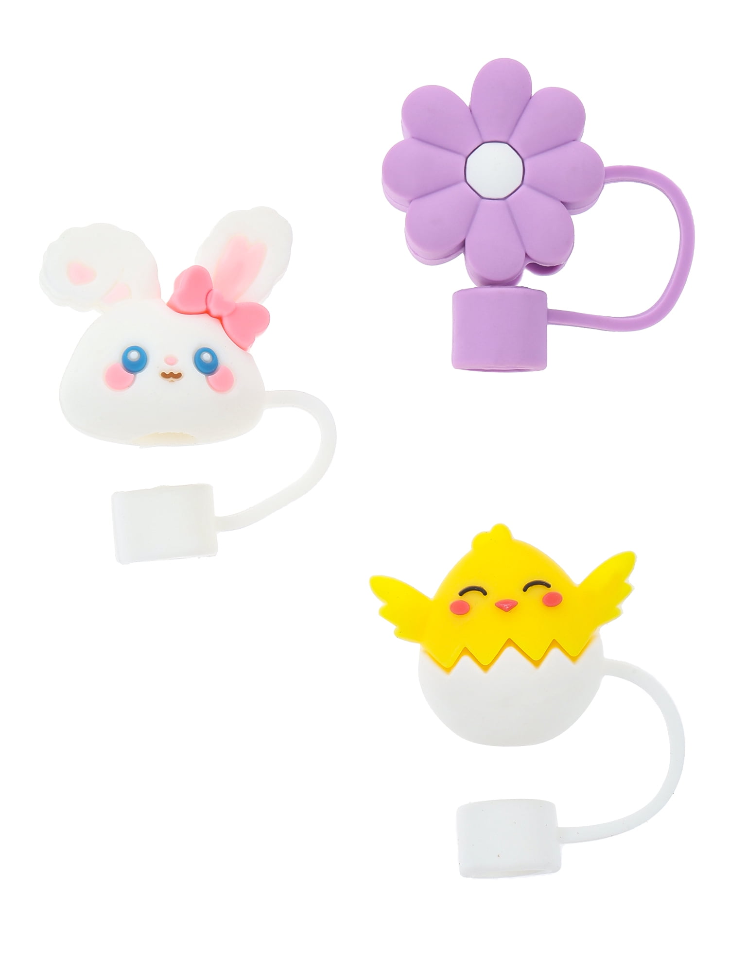 Way to Celebrate Easter Straw Toppers, 3 Pieces