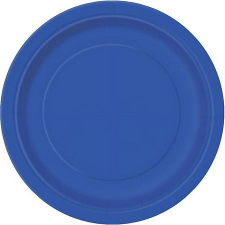 Way to Celebrate! Electric Blue Paper Dinner Plates, 9in, 20ct
