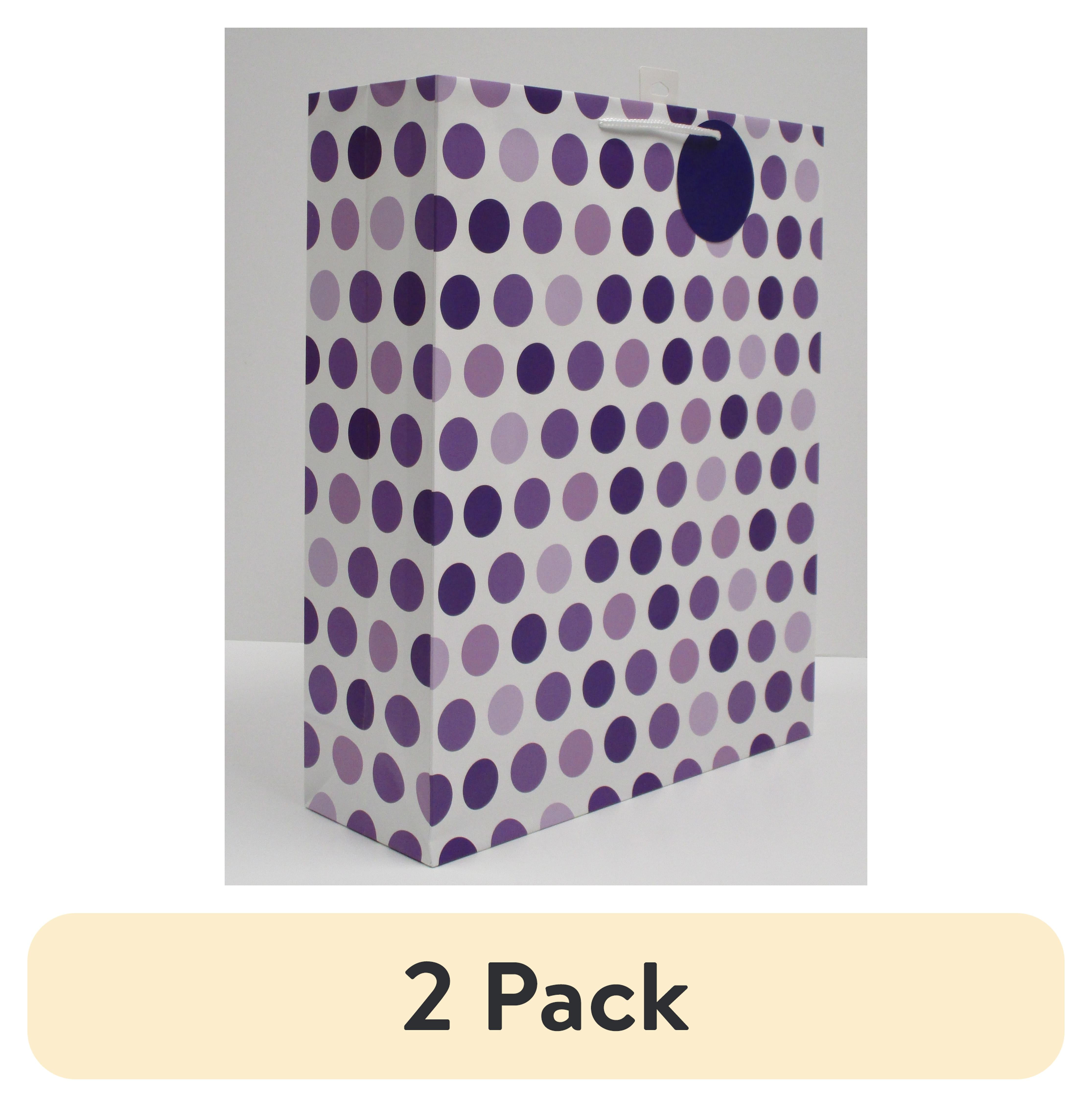 (2 pack) Way to Celebrate Everyday Super Jumbo Paper Gift Bag, Purple