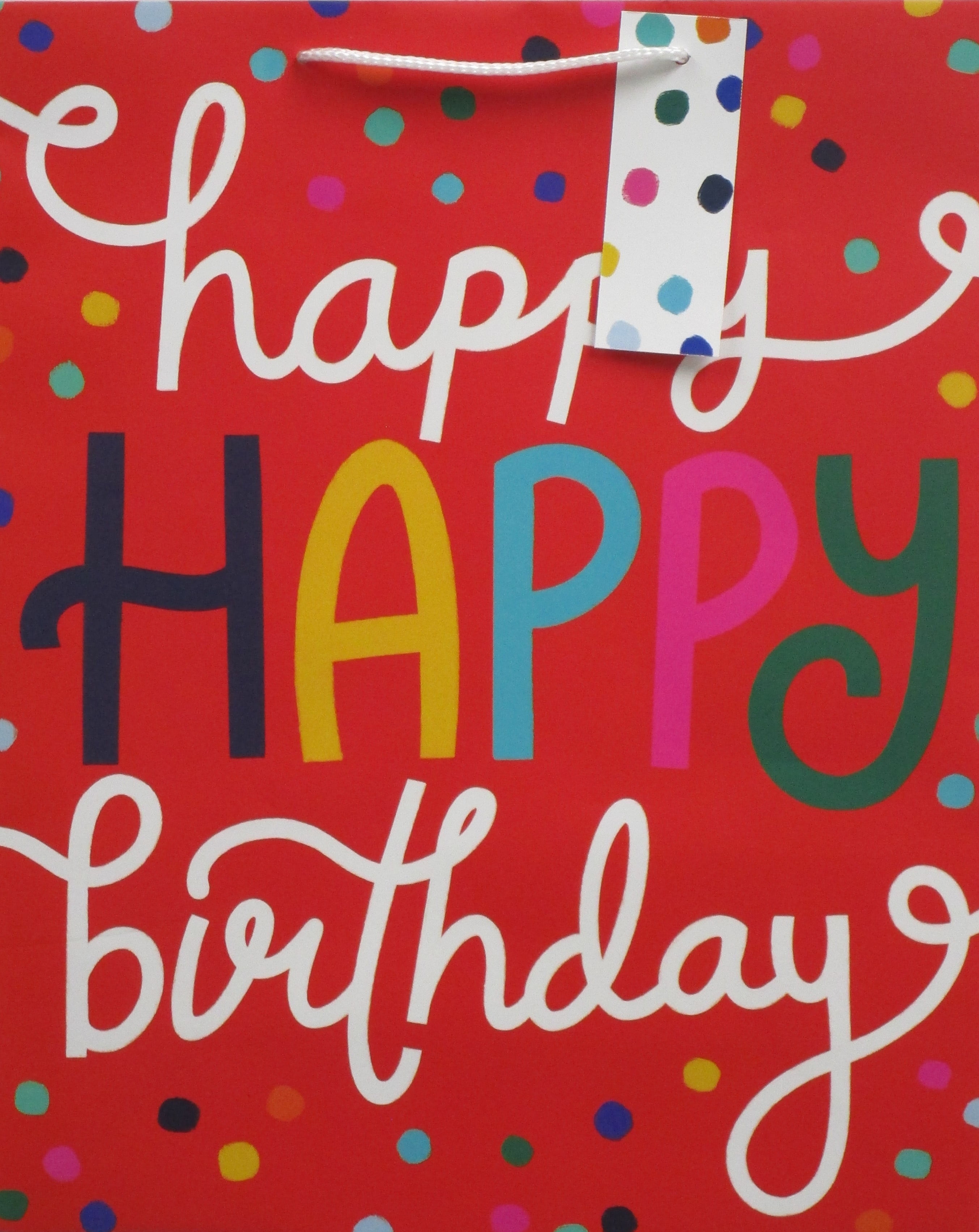 Way To Celebrate Extra Large Red Paper Gift Bag Birthday Confetti 12 way-to-celebrate-extra-large-red-paper-gift-bag-birthday-confetti-12