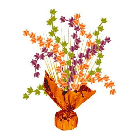 Way to Celebrate Fall Leaves Foil Spray Centerpiece 1 ct, 2" x 11"