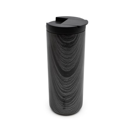 Stainless Steel Travel Tumbler, Faux Ebony Wood, 18 fl oz, Valentine's Day by Way To Celebrate