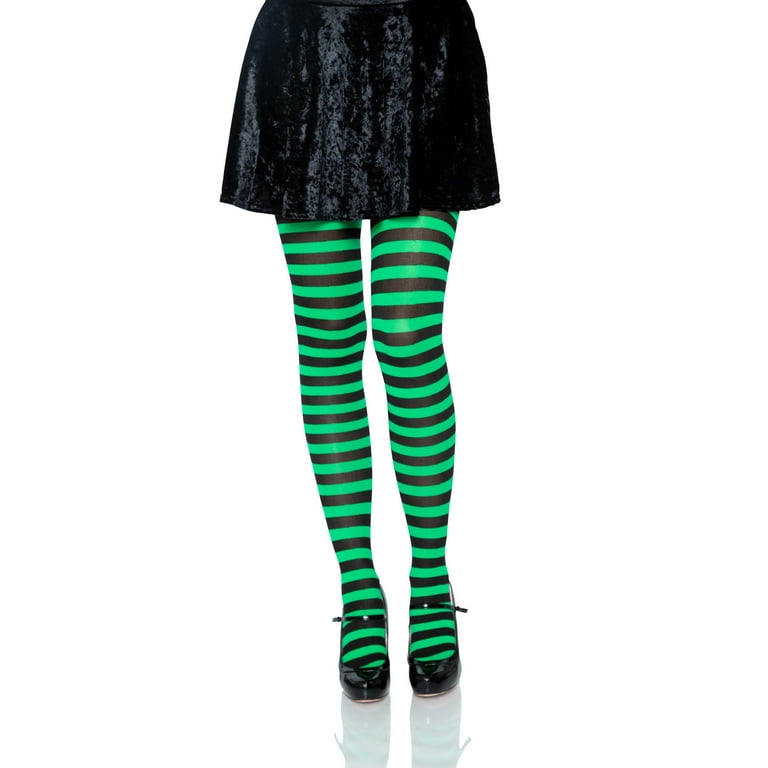 Way to Celebrate Female Adult Opaque Striped Tights 