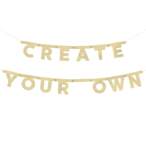 Gold Foil DIY Banner Kit, 129 Pieces, by Way To Celebrate