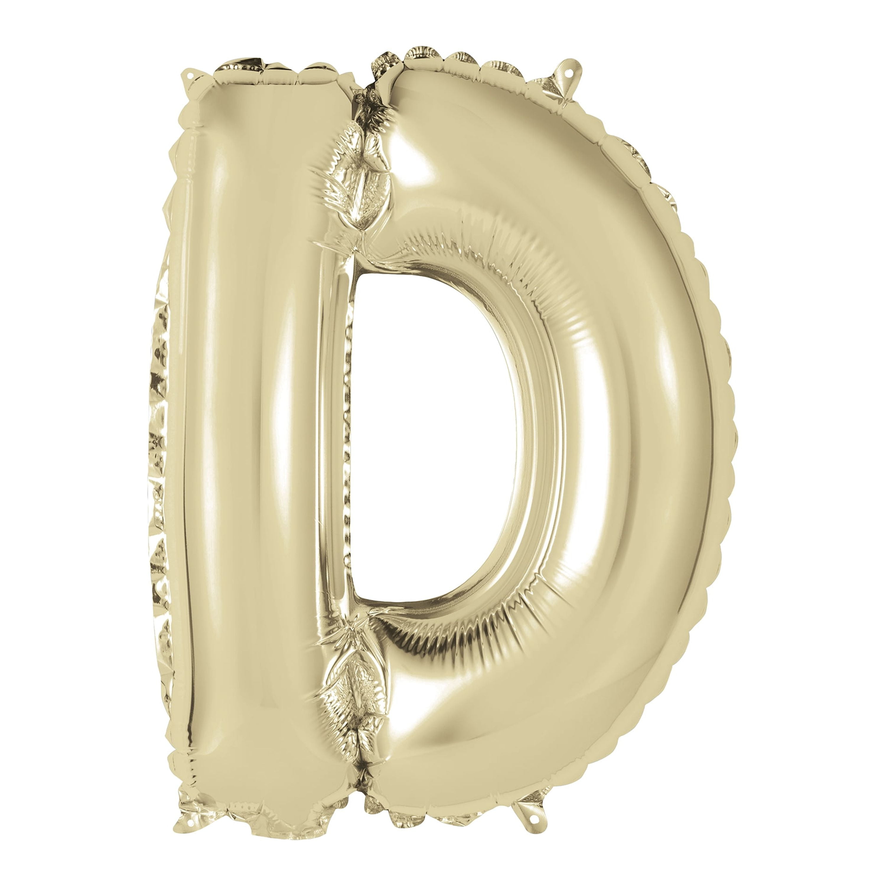 Way to Celebrate! Foil Letter Party Balloon, "D", Gold, 14in