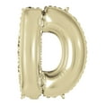 thumbnail image 1 of Way to Celebrate! Foil Letter Party Balloon, "D", Gold, 14in, 1 of 6