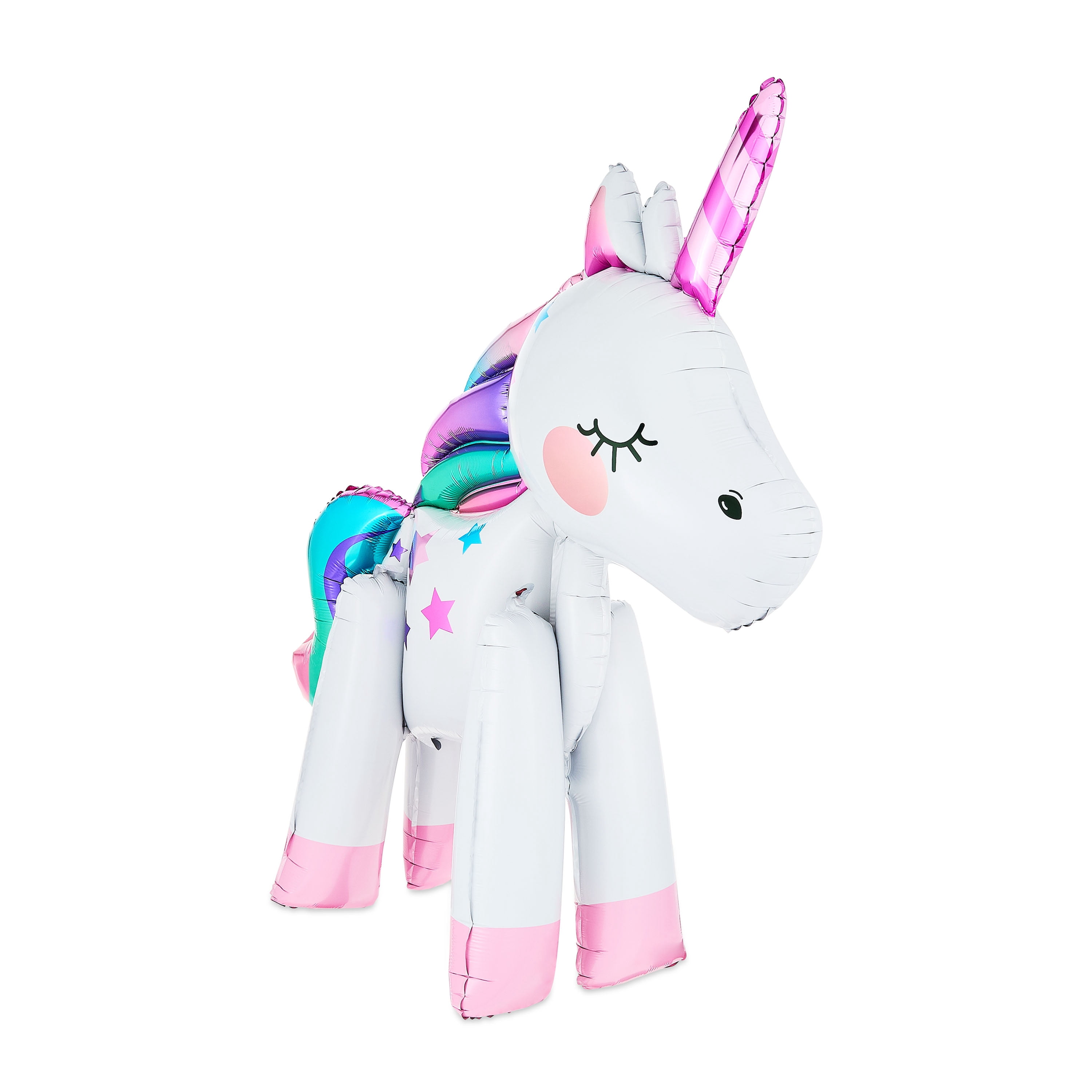 37" Multicolor Standing Air-Filled Unicorn Foil Balloon, by Way To Celebrate