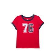 Way to Celebrate! Girls Americana 76 Tee, Sizes 4-18