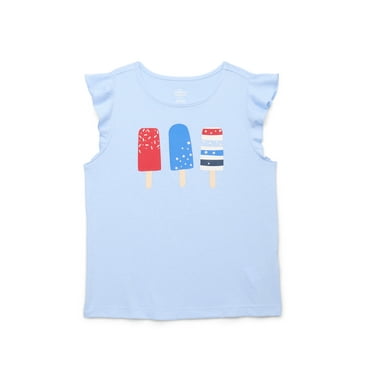 Way to Celebrate! Girls Americana Popsicle Tank Top, Sizes 4-18