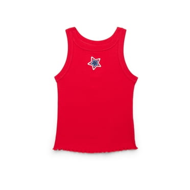 Way to Celebrate! Girls Americana Star Tank Top, Sizes 4-18
