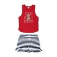 thumbnail image 1 of Way to Celebrate Girls Patriotic Americana Cinched Tank and Flutter Short Set, 2-Piece, Sizes 4-18, 1 of 12