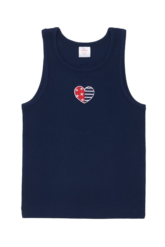 Fourth of July Girls Patriotic Americana Graphic Tank Top from Way To Celebrate, Sizes 4-18