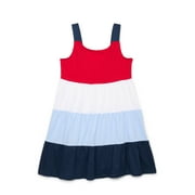 Way to Celebrate Girls Americana Tiered Dress, Sizes 4-22