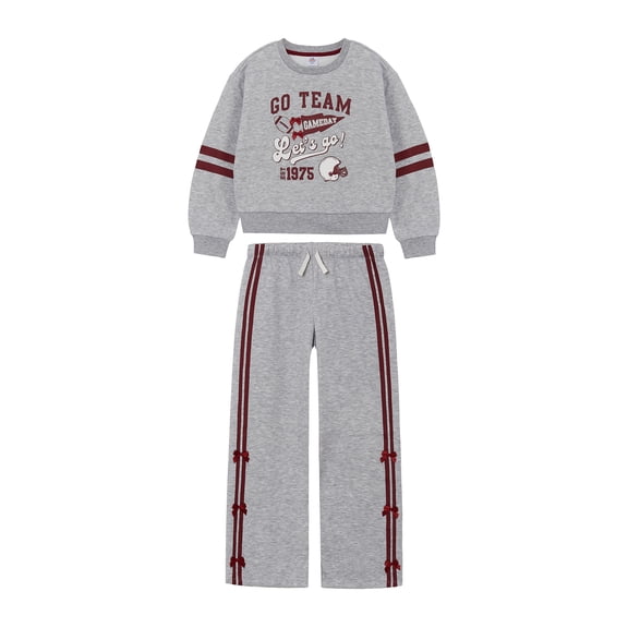 Way to Celebrate Girls Fleece Top and Pant, Sizes 4-18